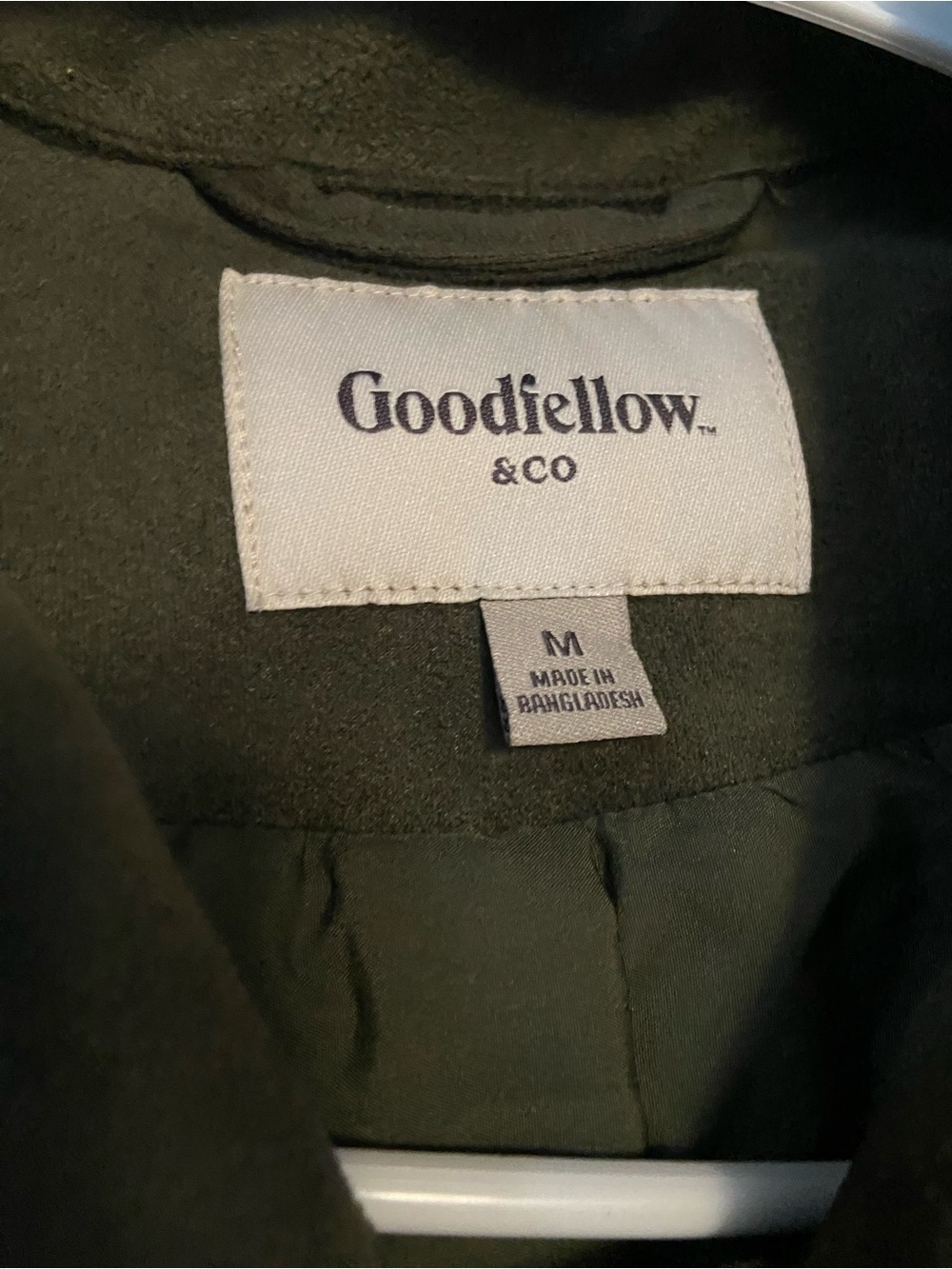 Goodfellow & Co Olive Suede Snap-Front Jacket - Picture 5 of 5